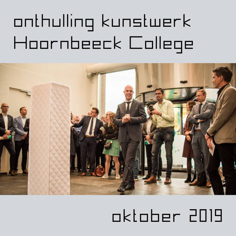 Revealing a work of art at Hoornbeeck College Gouda